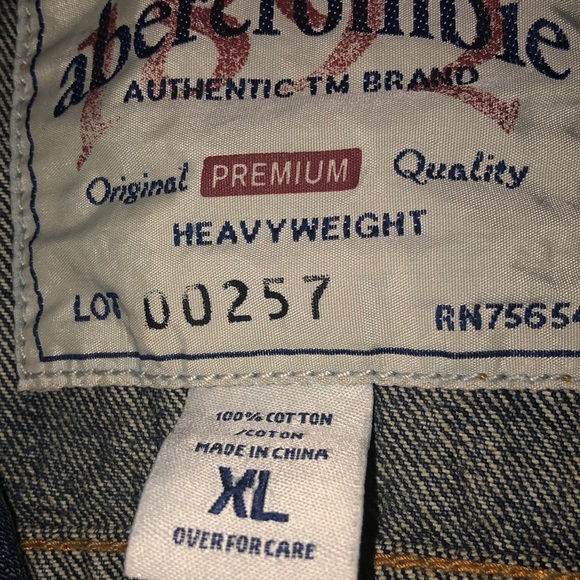 Abercrombie distressed Jean jacket (#2) - Picture 6 of 8